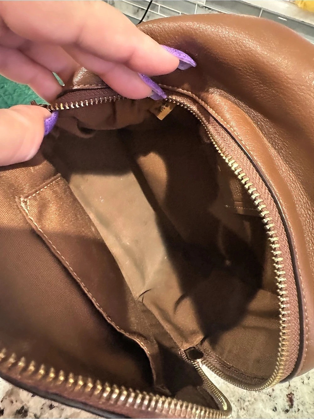 Coach Mini Charlie Backpack in Signature Canvas Brown & Tan - Picture 8 of 11